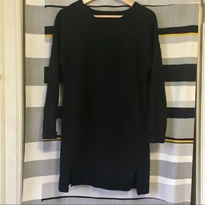 🟠2/$20 Textured Cowl Neck Sweater Dress/Tunic - Black